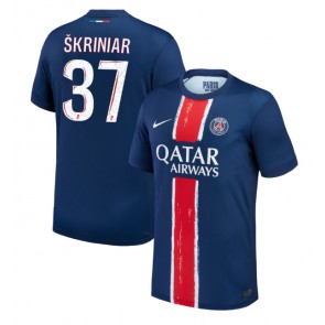 Paris Saint-Germain Milan Skriniar #37 Hjemmebanetrøje 2024-25 Kort ærmer